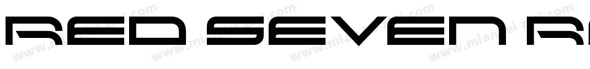 Red Seven Regular字体转换